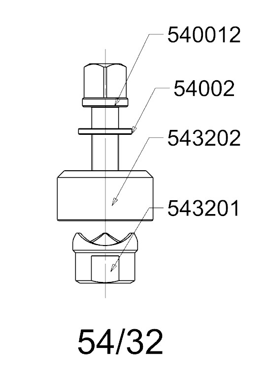 PERFORADOR REDONDO PARA CHAPA  FORZA  SERIE 54